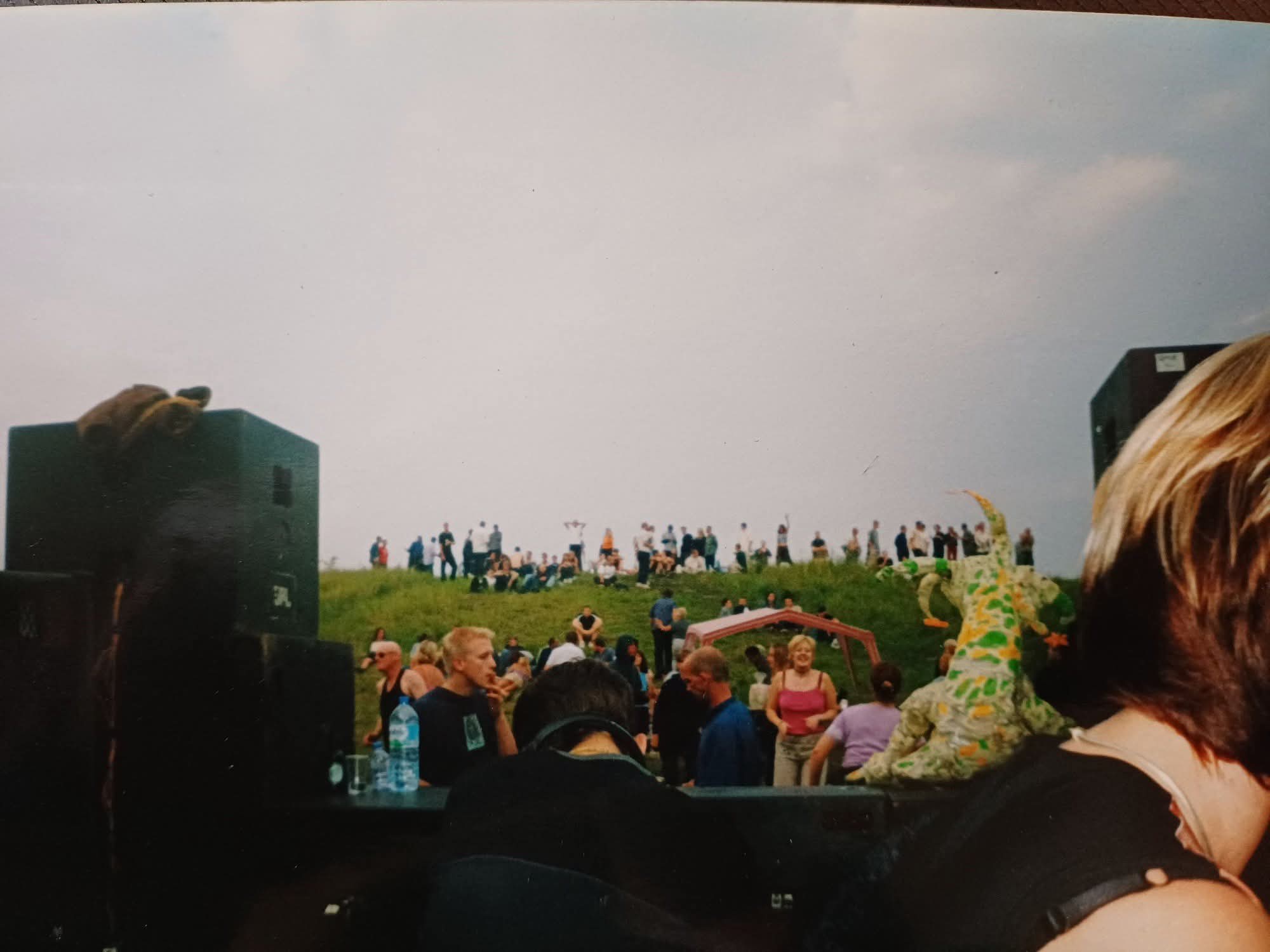 Krunch Sound System crowd gathered at an outdoor event